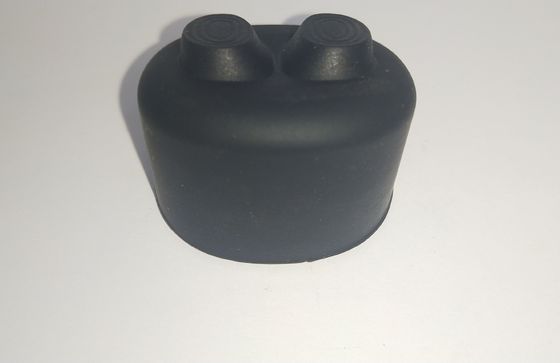 Manga de goma cilíndrica 1*25m m de la manija de las piezas negras de la goma de silicona