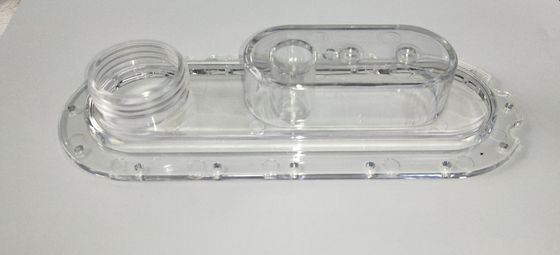 Piezas plásticas transparentes de encargo de la base plástica del moldeo a presión PE/PP