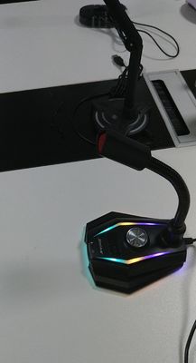 Computadora escritorio portátil micrófono USB con cable juego vivo cambio de voz voz micrófono de chat