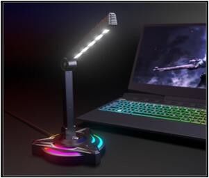 Ajuste completo de la lámpara de mesa del micrófono 2 de Esports del Karaoke de la reunión de escritorio del USB