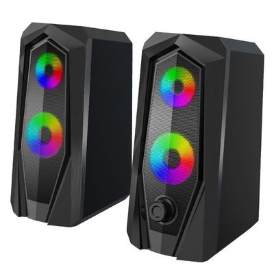 RGB para juegos Altavoz de computadora USB portátil Audio pequeño Super volumen Subwoofers de escritorio